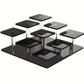 Luxe Black Grid Display Stand