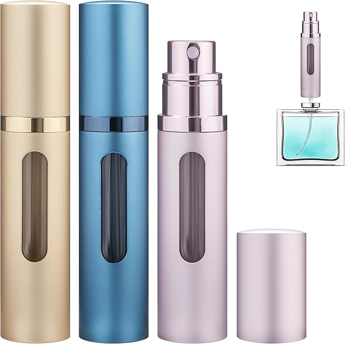 Deluxe Atomizer - Gold & Blue & Pink