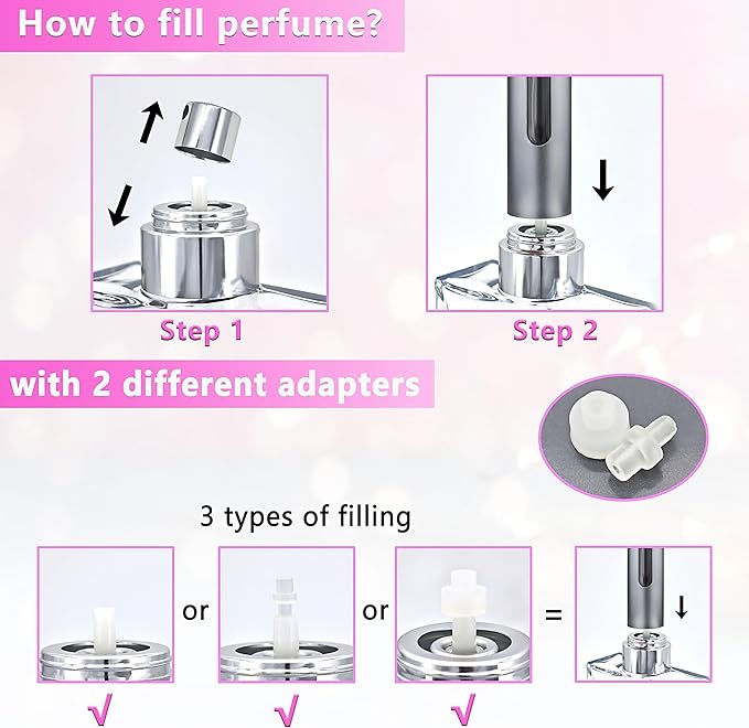 Deluxe Atomizer - Grey & Pink