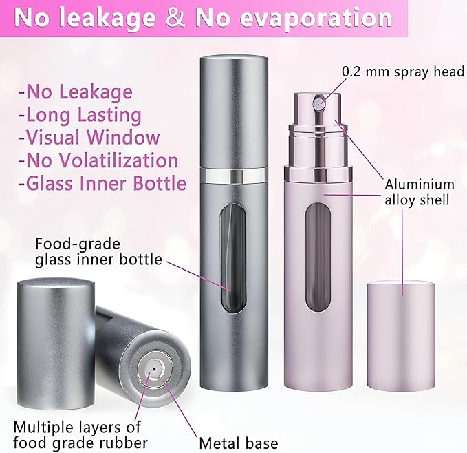 Deluxe Atomizer - Grey & Pink